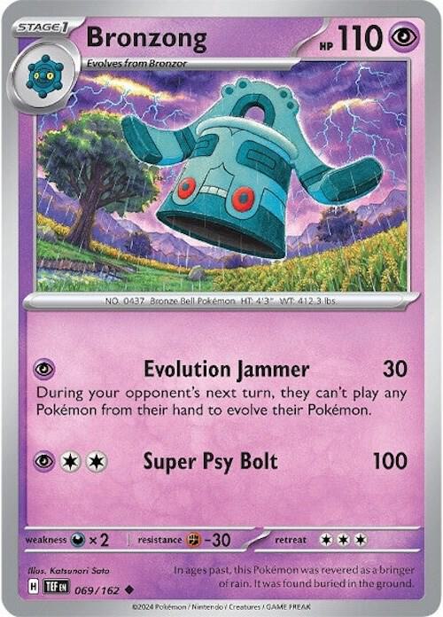 Bronzong 069/162 (SV05: Temporal Forces)  - Reverse Holofoil | Good Games Adelaide SA