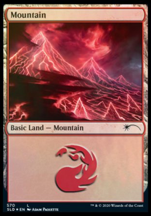 Mountain (Lightning) (570) [Secret Lair Drop Promos] | Good Games Adelaide SA