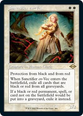 Sanctifier en Vec Retro Frame Foil Etched 386 (Modern Horizons 2)  - Foil | Good Games Adelaide SA