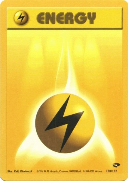 Lightning Energy (130/132) [Gym Challenge Unlimited] | Good Games Adelaide SA
