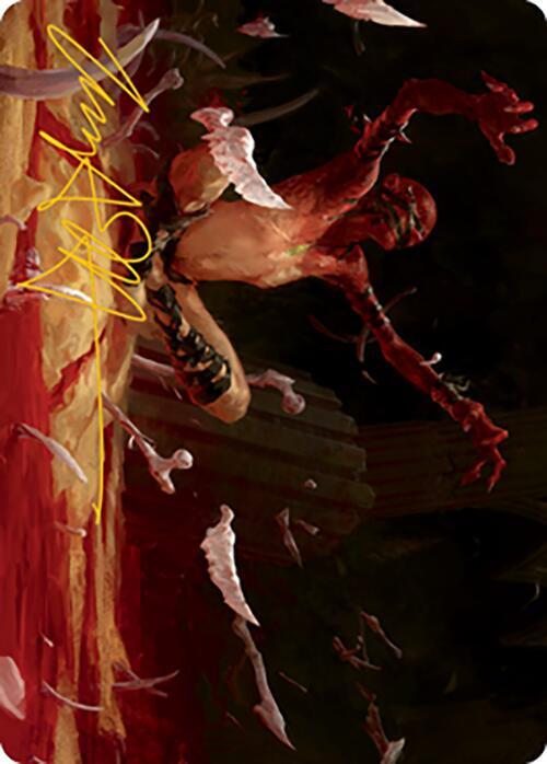 Bone Shards Art Card Gold Stamped Signature 27 (Art Series: Modern Horizons 2)  | Good Games Adelaide SA