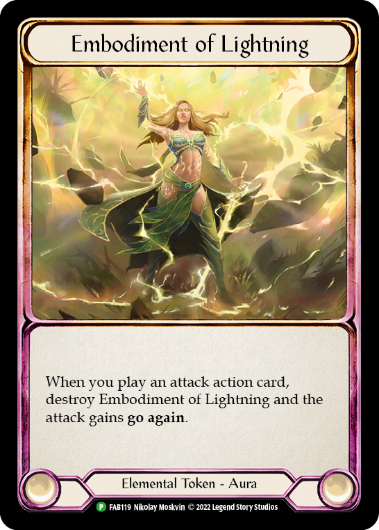 Embodiment of Lightning [FAB119] (Promo)  Cold Foil | Good Games Adelaide SA