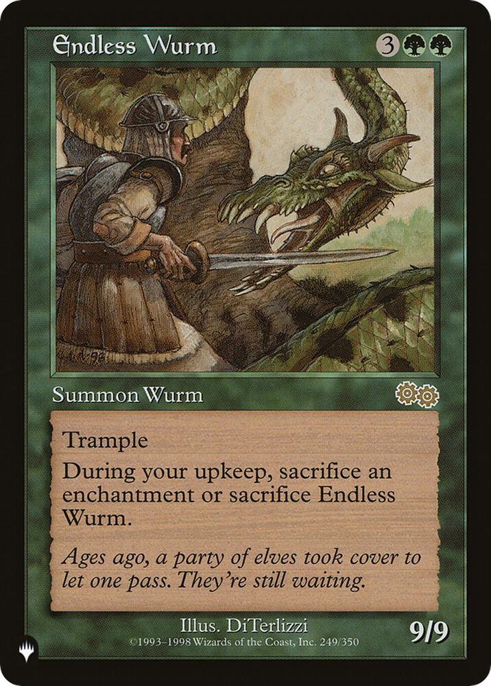 Endless Wurm 249/350 (The List Reprints)  | Good Games Adelaide SA