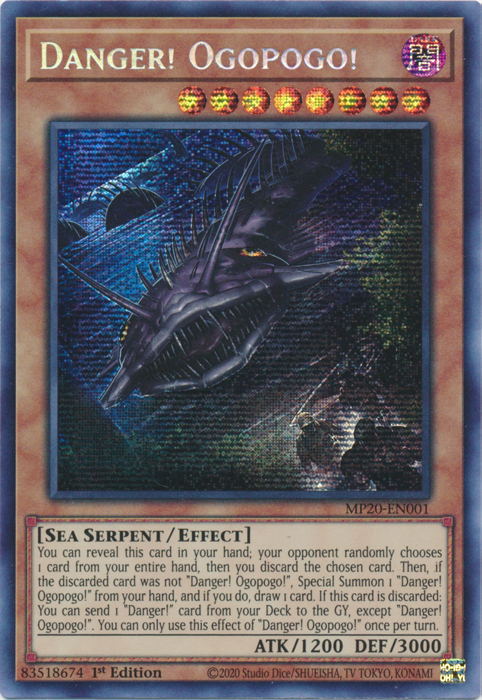 Danger! Ogopogo! [MP20-EN001] Prismatic Secret Rare | Good Games Adelaide SA