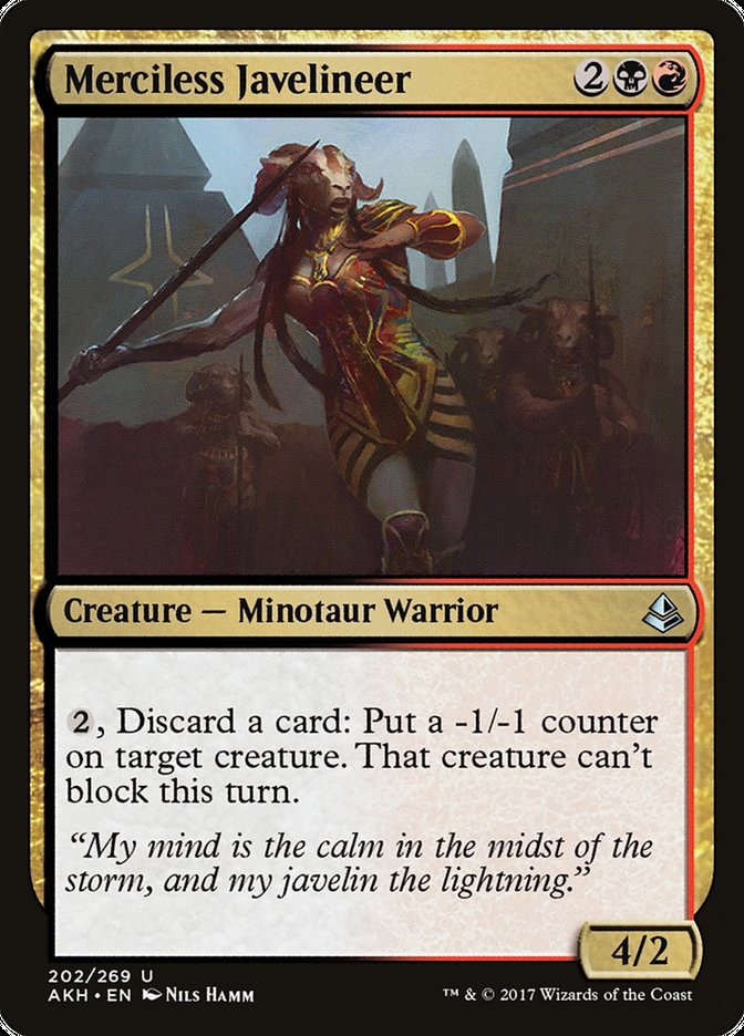 Merciless Javelineer 202 (Amonkhet)  - Foil | Good Games Adelaide SA