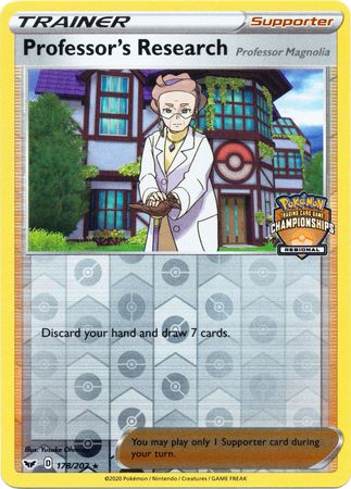 Professor's Research (178/202) (Regional Championship Promo) [Sword & Shield: Base Set] | Good Games Adelaide SA