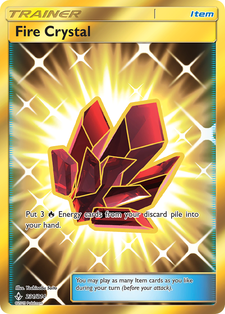 Fire Crystal (231/214) [Sun & Moon: Unbroken Bonds] | Good Games Adelaide SA