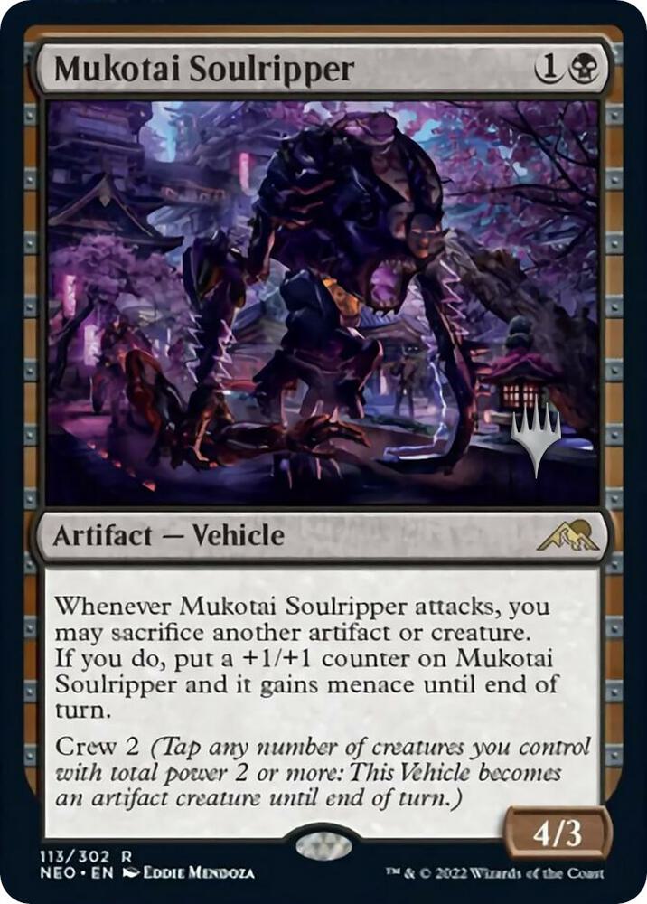 Mukotai Soulripper 113 (Promo Pack: Kamigawa: Neon Dynasty)  - Foil | Good Games Adelaide SA
