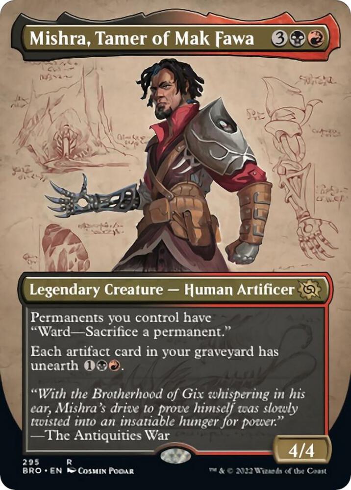 Mishra Tamer of Mak Fawa Borderless 295 (The Brothers' War)  - Foil | Good Games Adelaide SA