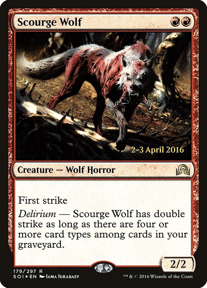 Scourge Wolf [Shadows over Innistrad Promos] | Good Games Adelaide SA