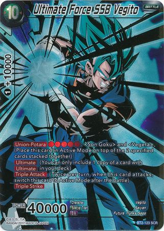 Ultimate Force SSB Vegito [BT2-123] | Good Games Adelaide SA