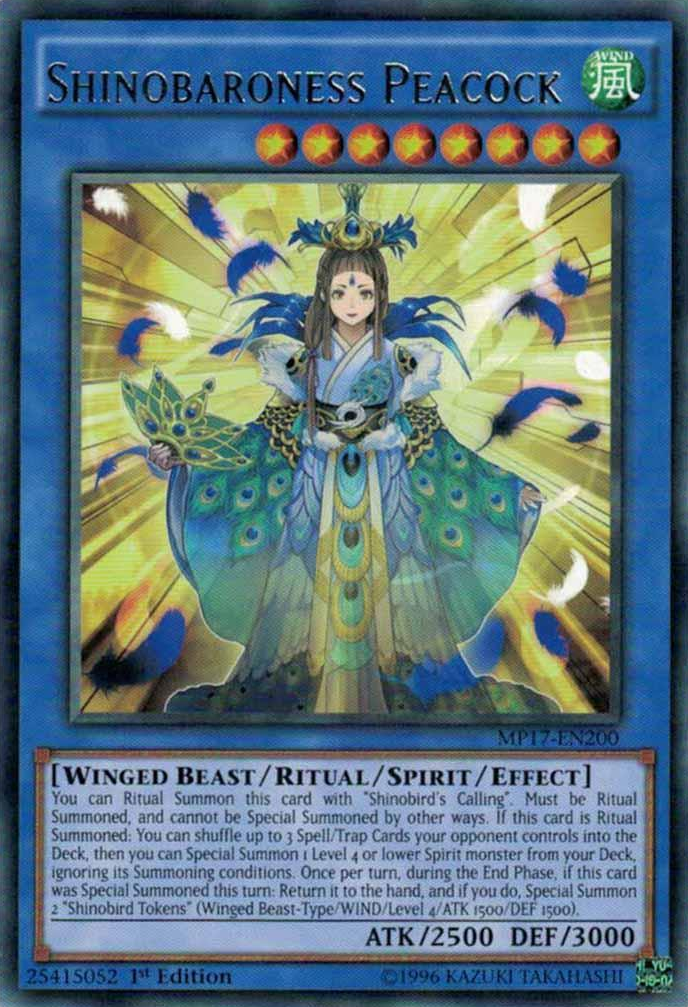 Shinobaroness Peacock [MP17-EN200] Rare | Good Games Adelaide SA