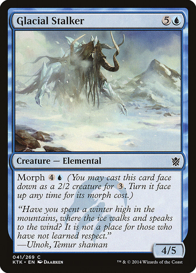 Glacial Stalker 41 (Khans of Tarkir)  - Foil | Good Games Adelaide SA
