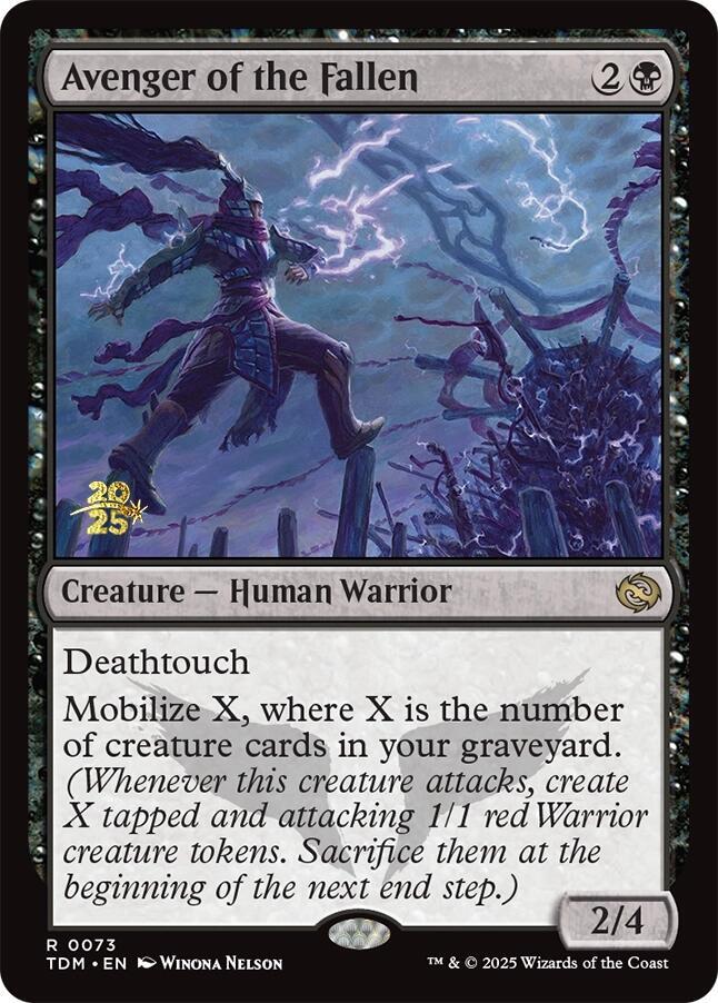 Avenger of the Fallen 73 (Prerelease Cards)  - PreRelease Foil | Good Games Adelaide SA