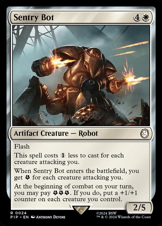 Sentry Bot 24 (Universes Beyond: Fallout)  - Foil | Good Games Adelaide SA