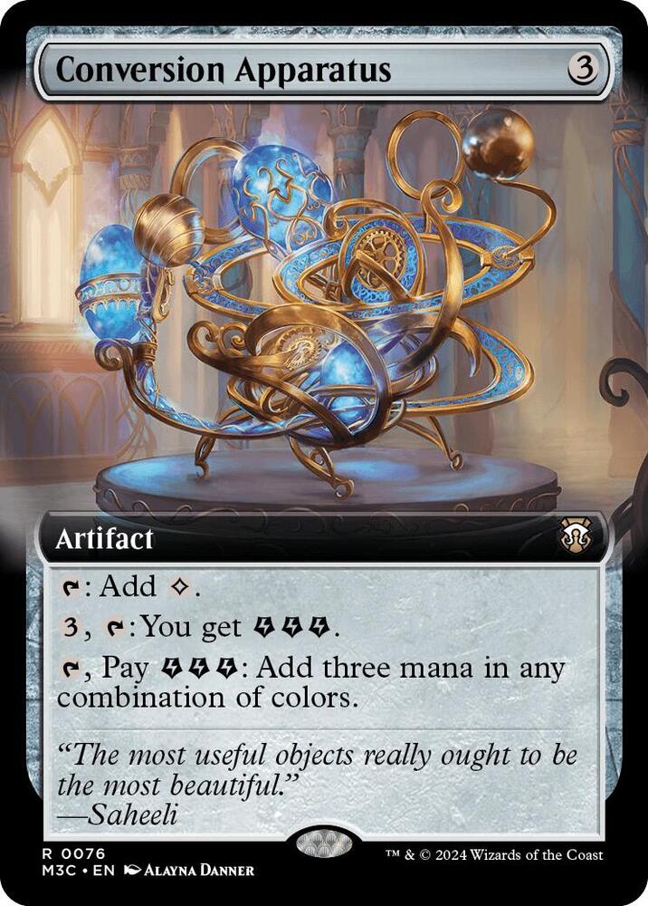 Conversion Apparatus 76/411 (Commander: Modern Horizons 3)  - Extended Art Ripple Foil | Good Games Adelaide SA