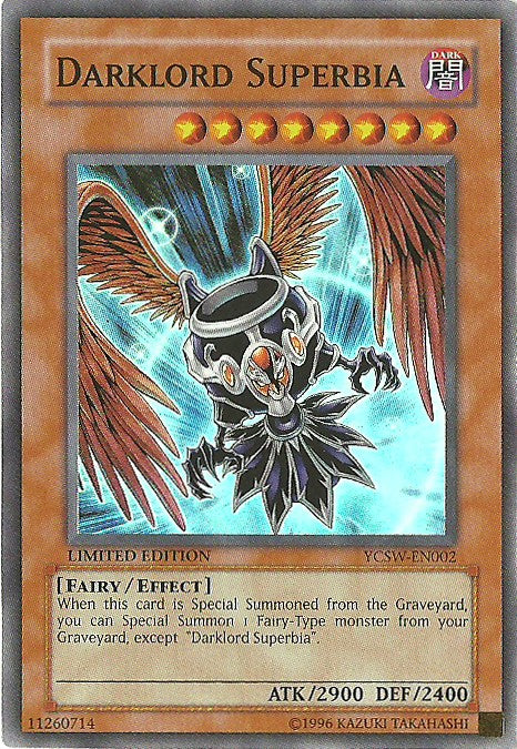 Darklord Superbia [YCSW-EN002] Super Rare | Good Games Adelaide SA