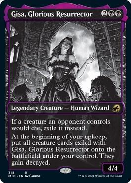 Gisa Glorious Resurrector Showcase 314 (Innistrad: Midnight Hunt)  - Foil | Good Games Adelaide SA