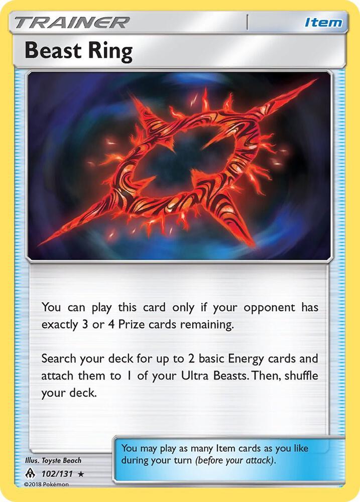 Beast Ring 102/131 (SM - Forbidden Light)  | Good Games Adelaide SA