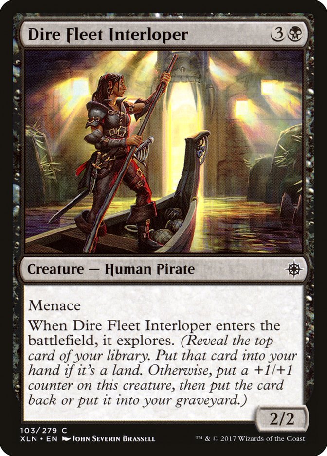 Dire Fleet Interloper 103 (Ixalan)  - Foil | Good Games Adelaide SA