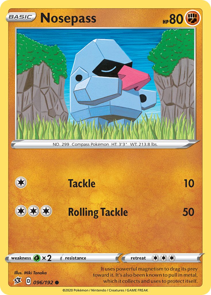 Nosepass (096/192) [Sword & Shield: Rebel Clash] | Good Games Adelaide SA