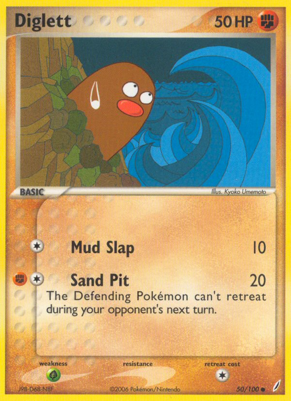 Diglett (50/100) [EX: Crystal Guardians] | Good Games Adelaide SA