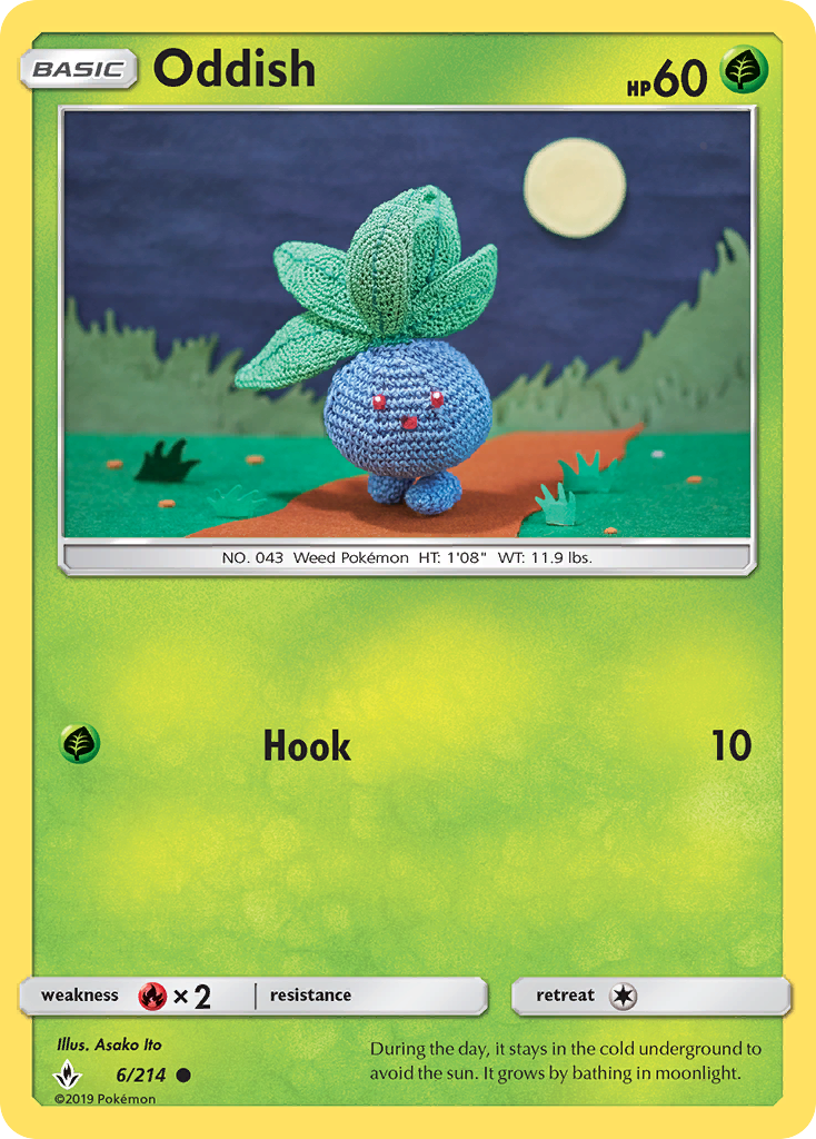 Oddish (6/214) [Sun & Moon: Unbroken Bonds] | Good Games Adelaide SA