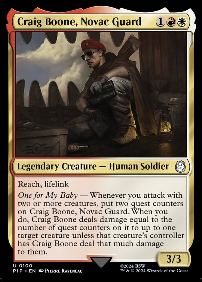 Craig Boone, Novac Guard 100 (Universes Beyond: Fallout)  | Good Games Adelaide SA