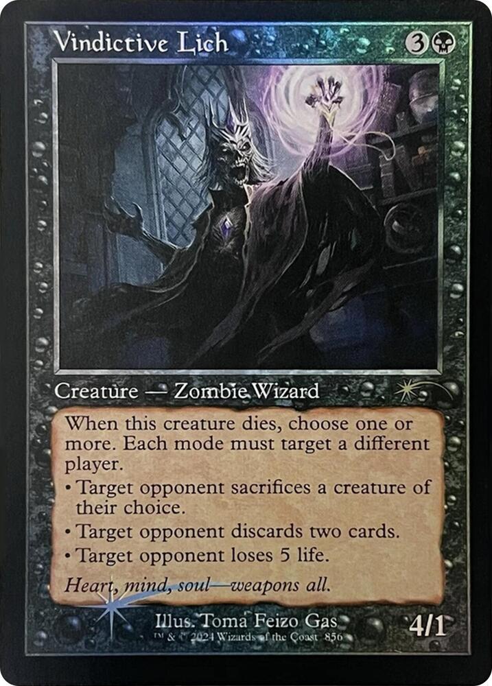 Vindictive Lich Retro Frame 856 (Secret Lair Drop Series)  - Foil | Good Games Adelaide SA