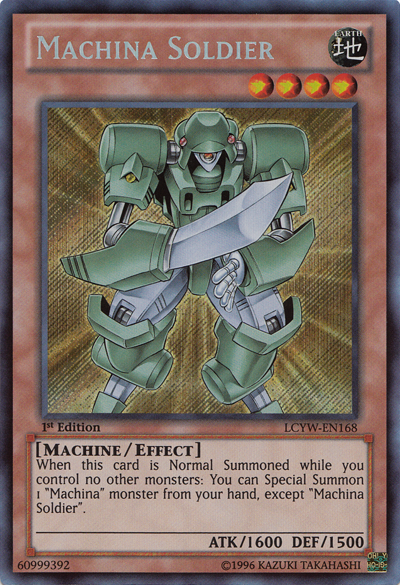 Machina Soldier [LCYW-EN168] Secret Rare | Good Games Adelaide SA