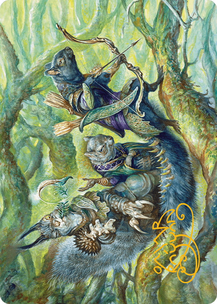 The Odd Acorn Gang Art Card (Gold-Stamped Signature) [Bloomburrow Art Series] | Good Games Adelaide SA
