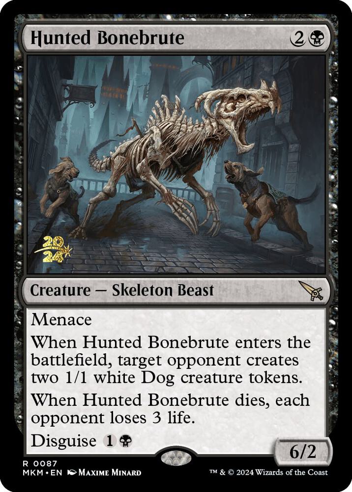 Hunted Bonebrute 87 (Prerelease Cards)  - Foil | Good Games Adelaide SA