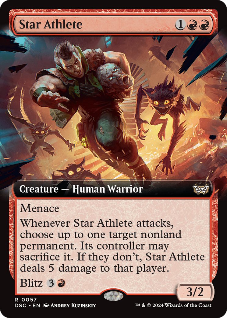 Star Athlete (Extended Art) [Duskmourn: House of Horror Commander] | Good Games Adelaide SA