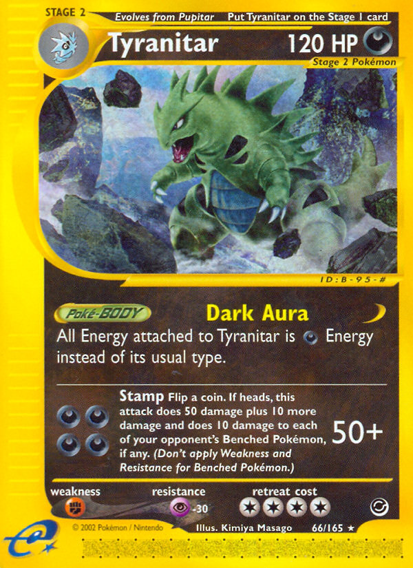Tyranitar (66/165) [Expedition: Base Set] | Good Games Adelaide SA