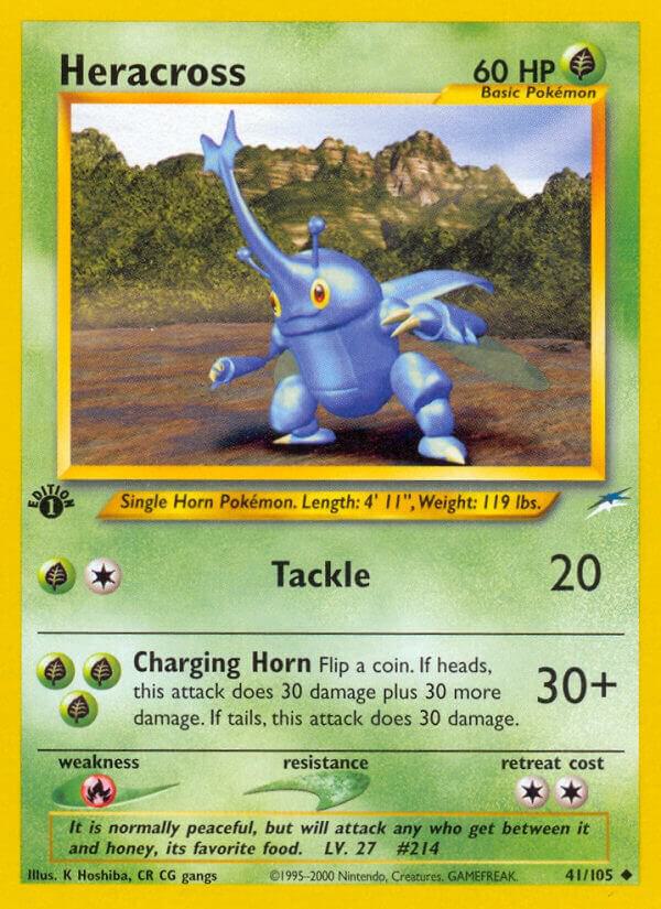 Heracross 041/105 (Neo Destiny)  - 1st Edition | Good Games Adelaide SA
