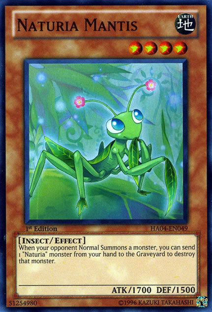 Naturia Mantis [HA04-EN049] Super Rare | Good Games Adelaide SA