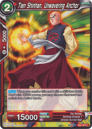 Tien Shinhan, Unwavering Anchor [DB2-003] | Good Games Adelaide SA