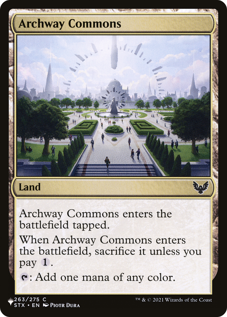 Archway Commons [The List Reprints] | Good Games Adelaide SA