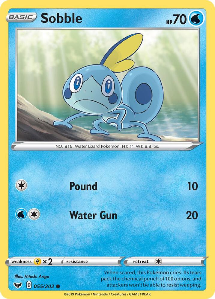 Sobble 055/202 (SWSH01: Sword & Shield Base Set)  | Good Games Adelaide SA