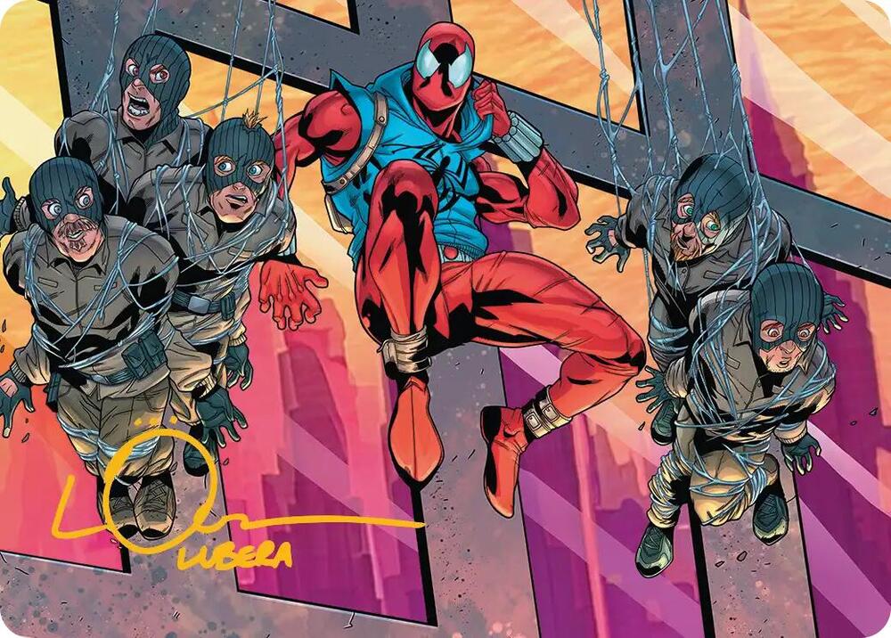 Scarlet Spider Ben Reilly Art Card Gold Stamped Signature 38 ()  | Good Games Adelaide SA