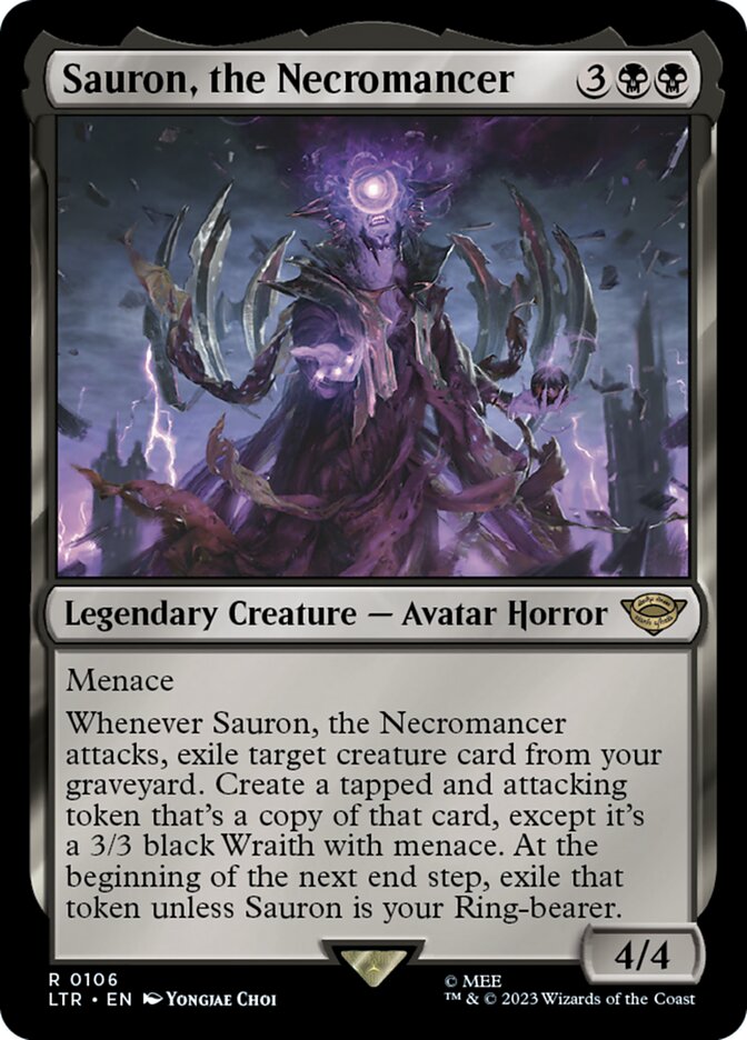 Sauron, the Necromancer 106 (Universes Beyond: The Lord of the Rings: Tales of Middle-earth)  - Foil | Good Games Adelaide SA
