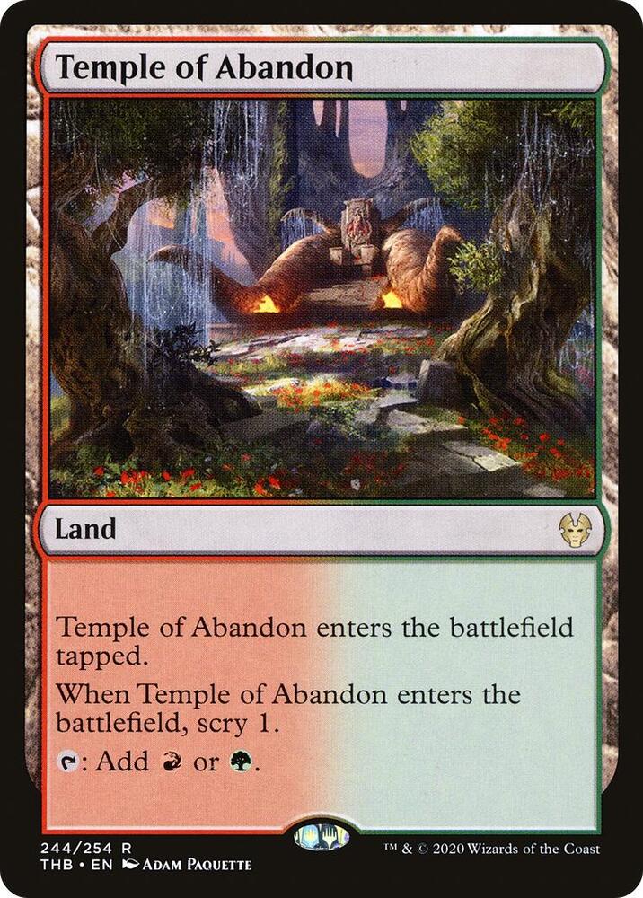 Temple of Abandon 244 (Theros Beyond Death)  - Foil | Good Games Adelaide SA