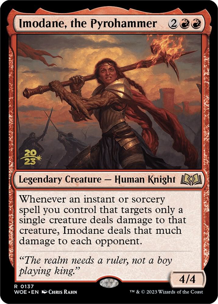 Imodane the Pyrohammer 137 (Prerelease Cards)  - Foil | Good Games Adelaide SA