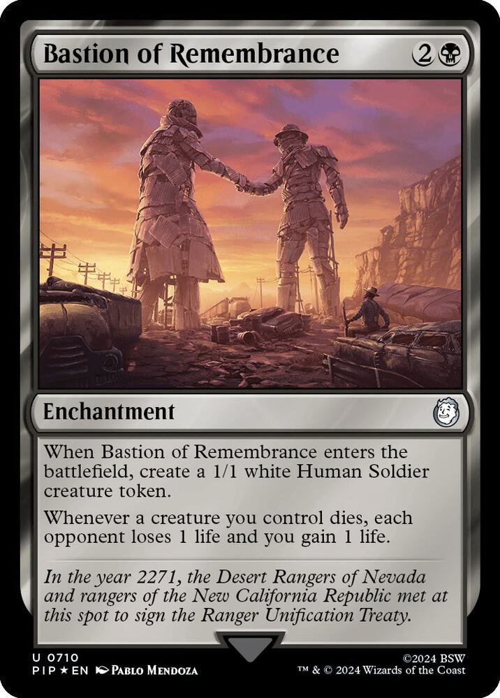 Bastion of Remembrance Surge Foil 710 (Universes Beyond: Fallout)  - Foil | Good Games Adelaide SA