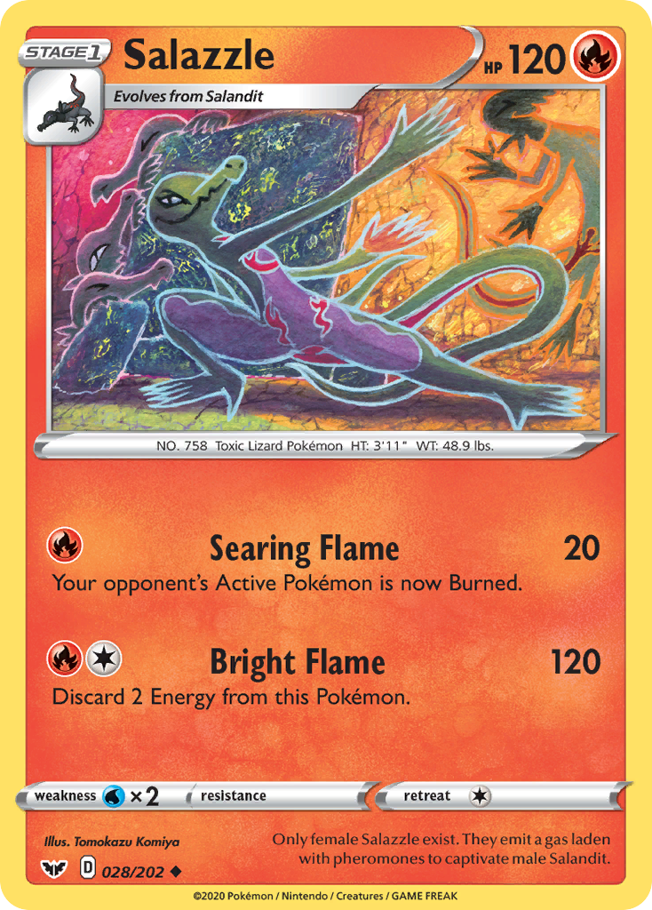 Salazzle (028/202) [Sword & Shield: Base Set] | Good Games Adelaide SA