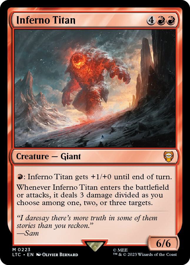 Inferno Titan 223 (Commander: The Lord of the Rings: Tales of Middle-earth)  | Good Games Adelaide SA