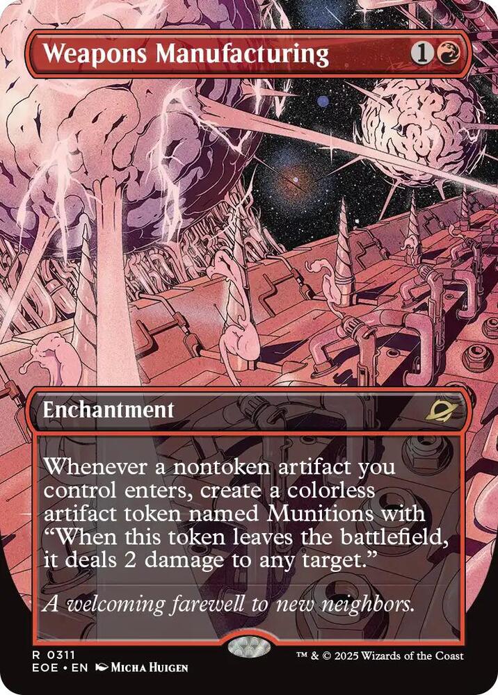 Weapons Manufacturing Borderless 311/276 (Edge of Eternities)  - Borderless | Good Games Adelaide SA