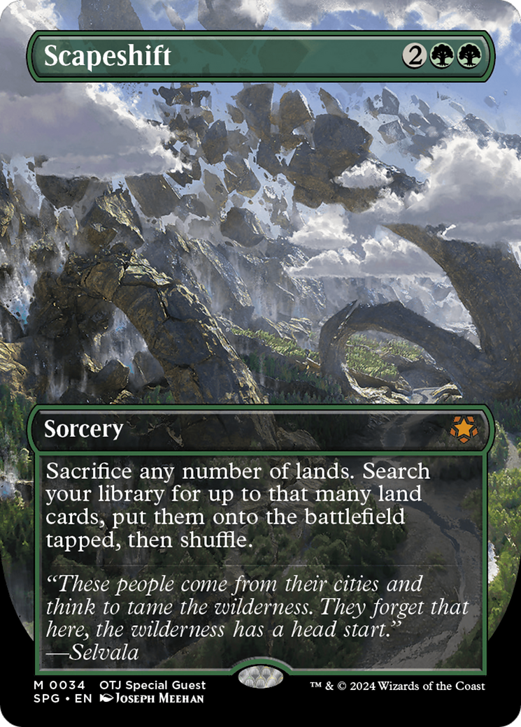 Scapeshift (Borderless) [Outlaws of Thunder Junction Special Guests] | Good Games Adelaide SA