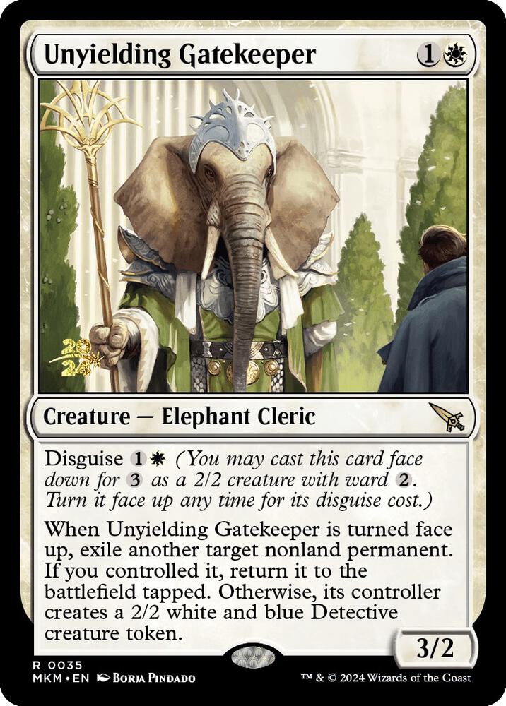 Unyielding Gatekeeper 35 (Prerelease Cards)  - Foil | Good Games Adelaide SA