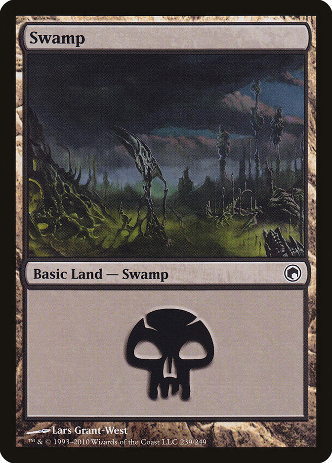 Swamp (239) [Scars of Mirrodin] | Good Games Adelaide SA